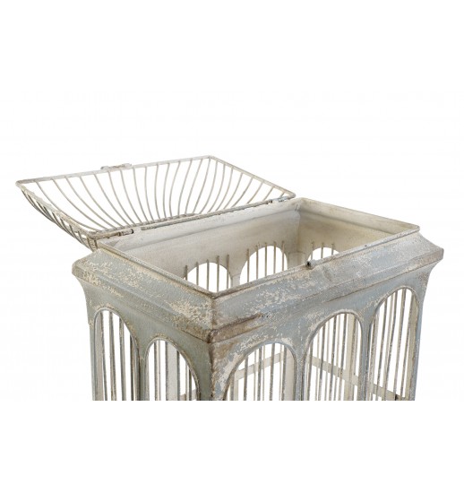 GAIOLA METAL ENVELHECIDO 35*22*52...