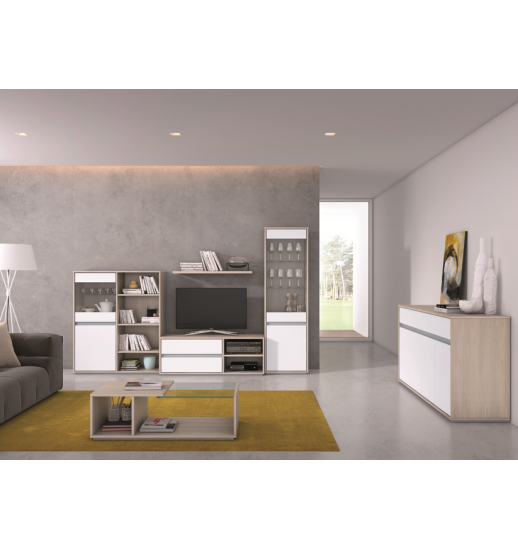 VITRINE ALLONDRES MELAMINA CARVALHO...