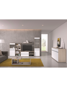 BASE TV ALLONDRES MELAMINA CARVALHO BRANCO - ME.001.02 2