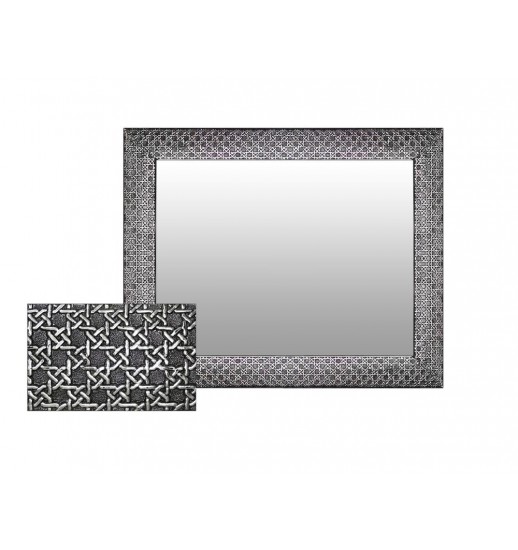 ESPELHO PRAGA PRETO/PRATA 80*100*2.5...