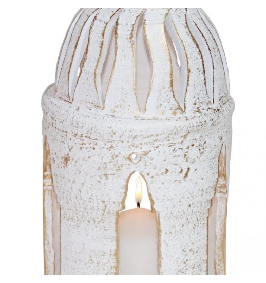 LANTERNA Q09 BRANCO/OURO 18*18*33 -...