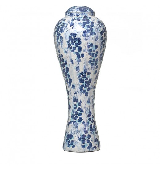 POTE DECORATIVO EM METAL MING 24*70CM...