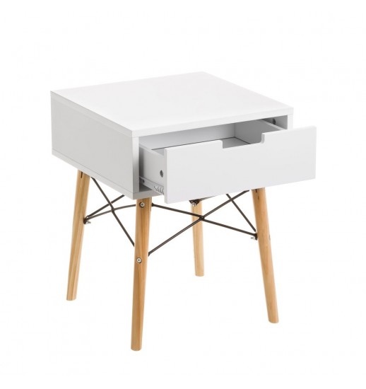 MESA CABECEIRA BRANCA 40*40*50CM -...