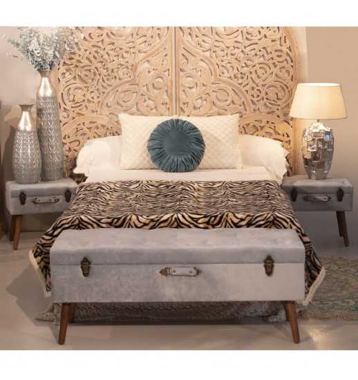 BANQUETA ARCA C/PÉ MADEIRA DE CAMA...