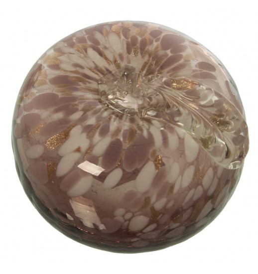 FIGURA CRISTAL MAÇA ROSA 12*13*12CM -...