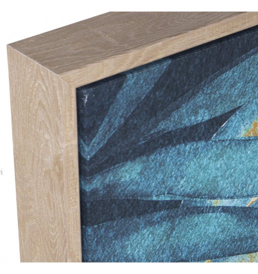 QUADRO TECIDO TELA FLORES - 36062