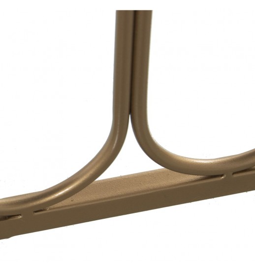 BANQUETA METAL DOURADO BEGE...