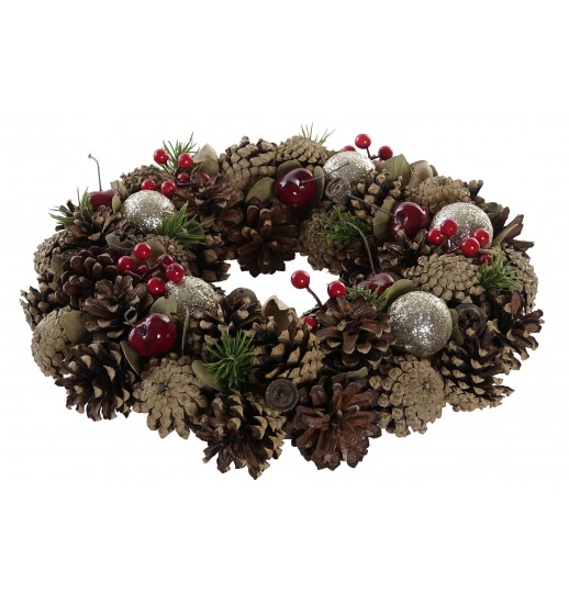 COROA PINHAS FRUTAS E ESFEROVITE...