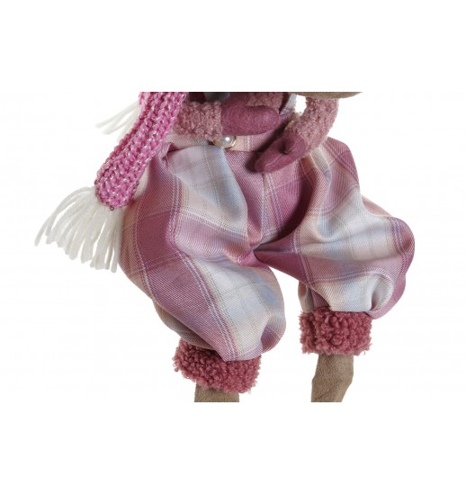 FIGURA RENA ROSA C/CALCAS POLIESTER...