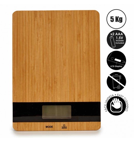 BALANÇA DIGITAL 23*17*2 BAMBU 5Kg -...