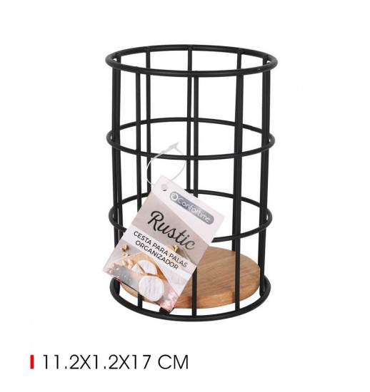 CESTA PARA TALHERES RUSTIC CONFORTIME...