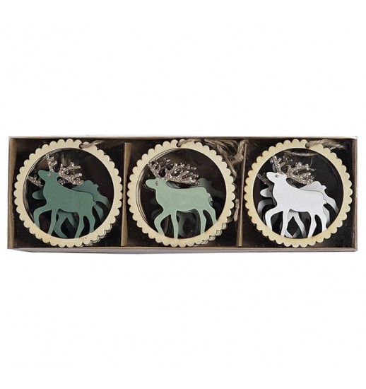 CONJ. DECORACAO NATAL PENDURAL BOLAS...