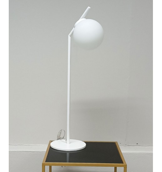 CANDEEIRO MESA LACADO C/ BOLA VIDRO...