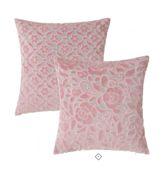 ALMOFADA VELUDO HARMONY ROSA FLORES...