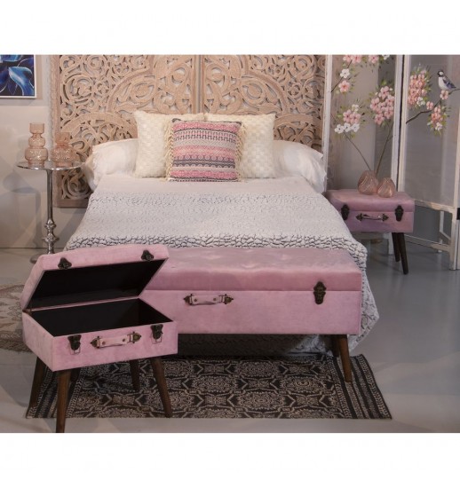 BANQUETA ARCA C/PÉ MADEIRA DE CAMA...