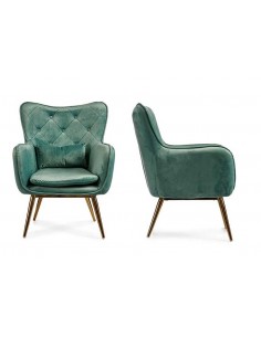 CADEIRAO VELUDO VERDE... 2