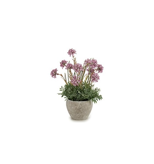 FLOR ARTIFICIAL LILAS VASO CIMENTO...