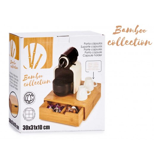 CAIXA BAMBU MAQUINA CAFE C/ GAVETA...