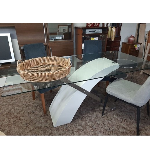 MESA VIDRO 180*090 LACADA/METAL DT-52...