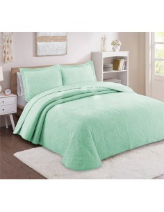 COLCHA BORDADA 100% ALGUDAO...