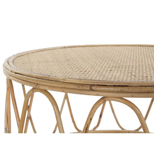 MESA APOIO RATTAN NATURAL GRANDE...