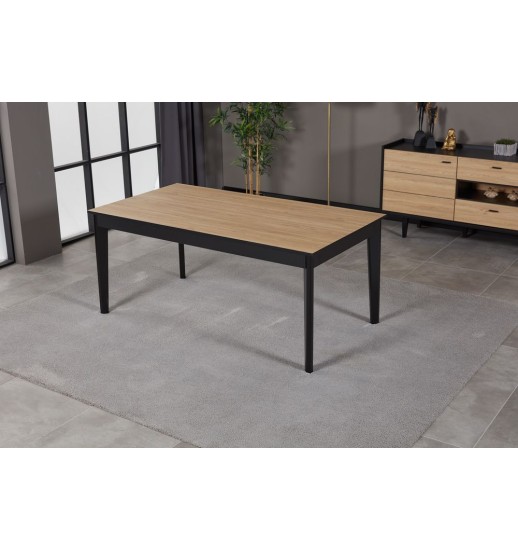 MESA SALA 170*090*077 TETA BLACK + OAK