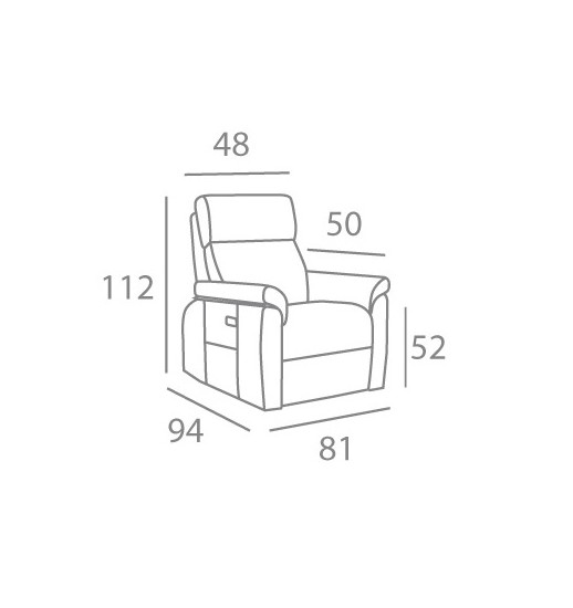 CADEIRAO SORIA C/RELAX ELETRICO C/...