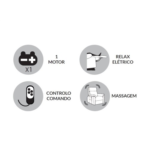 CADEIRAO SORIA C/RELAX ELETRICO C/...