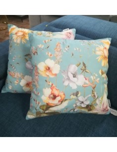 ALMOFADA 45*45 FLORAL AZUL...
