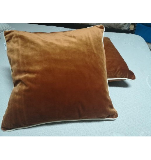 ALMOFADA 45*45 VELUDO TERRACOTTA C/...