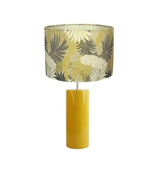 CANDEEIRO MESA AMARELO TORRADO 40CM...