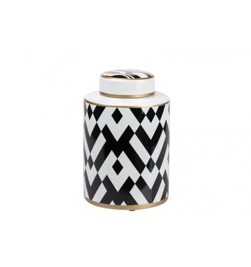 POTE CERAMICA GEOMETRICO 17*17*28CM -...