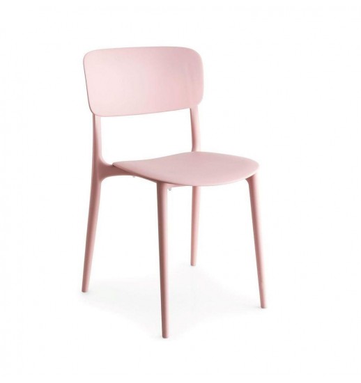 CADEIRA OVAL POLIPROPILENO ROSA -...