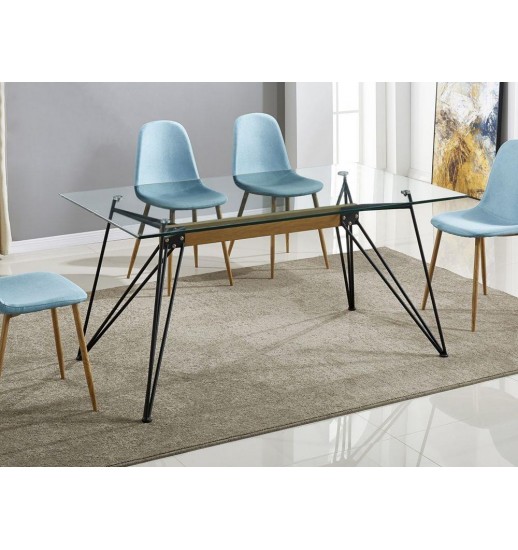 MESA SALA VIDRO 160*090 - MV46