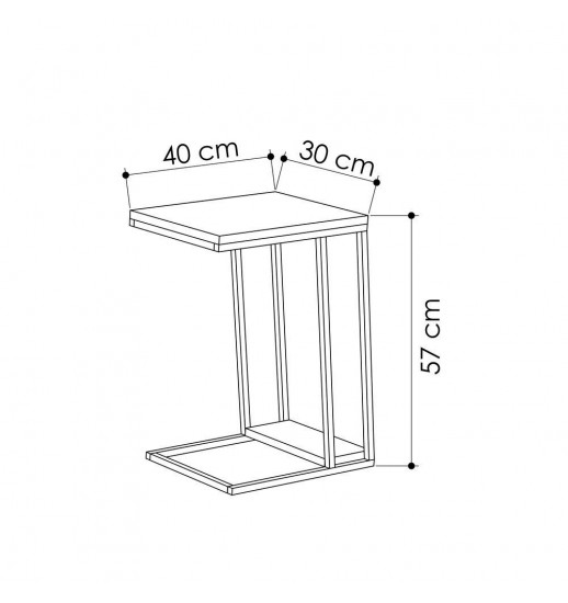 MESA APOIO AFEIRA PAL SIDE 30*40*57...