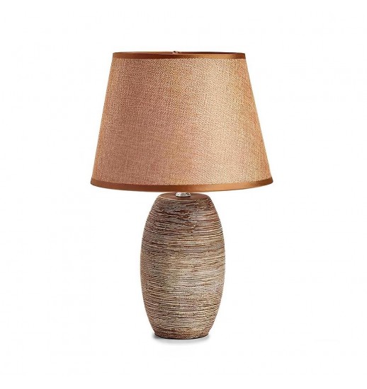 CANDEEIRO CERAMICA OVAL CASTANHO...