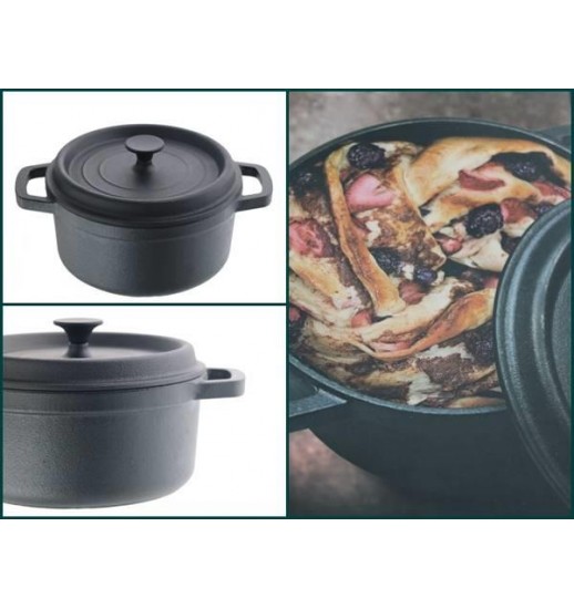 CACAROLA PRETA FERRO FUNDIDO C/ PEGAS...