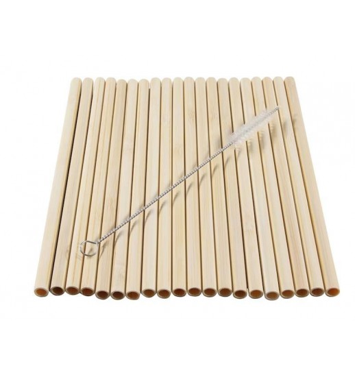 CONJUNTO DE 20 PALHINHAS BAMBO 20CM -...