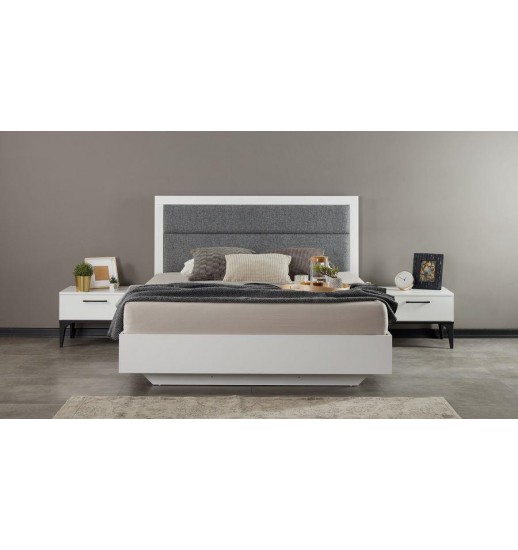 CAMA CASAL 200*150 LEO WHITE