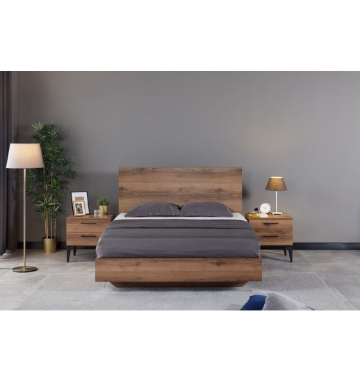CAMA CASAL 200*150*100 LUPO WALNUT