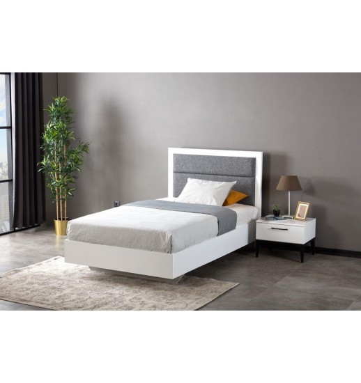 CAMA INDIVIDUAL 200*120 LEO WHITE