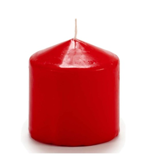 VELA TACO VERMELHA 8cm - 30400