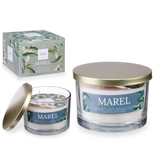 VELA COPO C/TAMPA DOURADA MENTA...