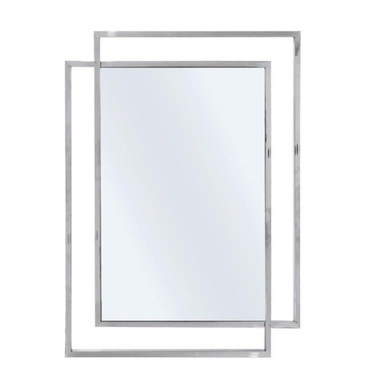 ESPELHO C/MOLDURA EM INOX 110*080...