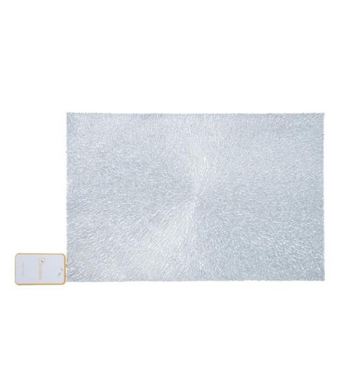 MARCADOR DE MESA PRATEADO RETANGULAR...