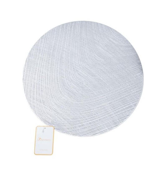 MARCADOR DE MESA PRATEADO REDONDO...