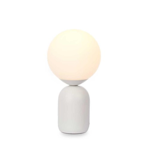 CANDEEIRO DE MESA CERAMICA BRANCO...