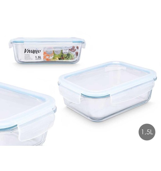 CAIXA HERMETICA VIDRO RETANGULAR...