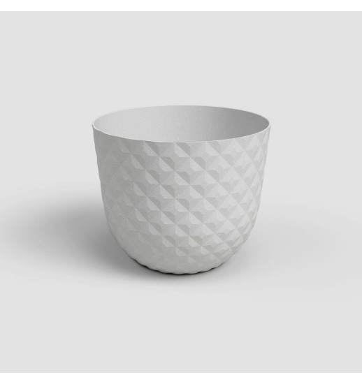 VASO HAVANA TROPICAL 20CM CINZA...