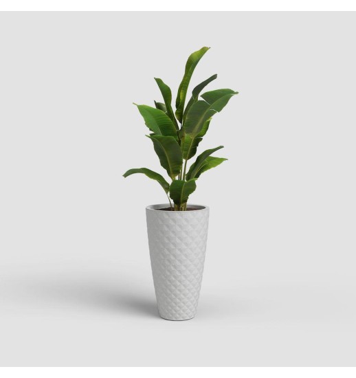 VASO HAVANA TROPICAL ALTO 70CM CINZA...